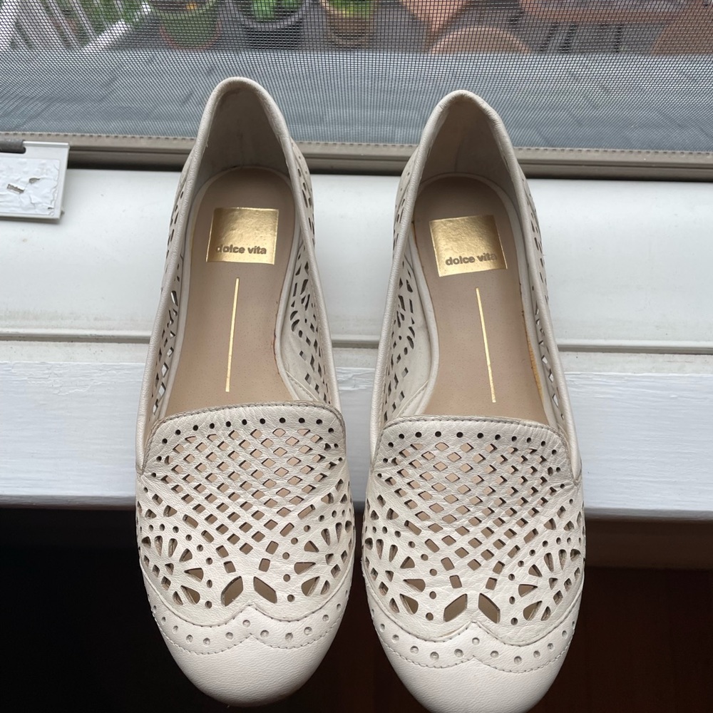 Dolce vita white loafers 6.5 - gently used